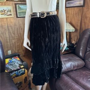 Goth Velvet Vintage Skirt